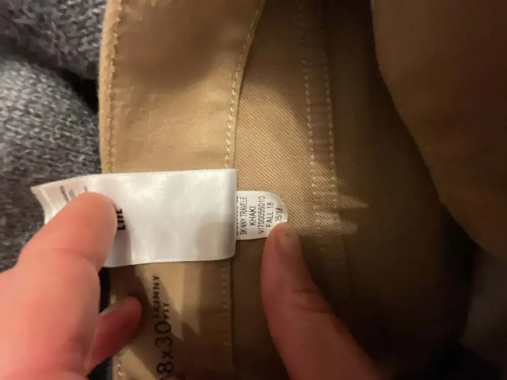 Banana Republic Traveler Skinny Fit 5-Pocket Khaki Pants 38x30 Preppy Classic